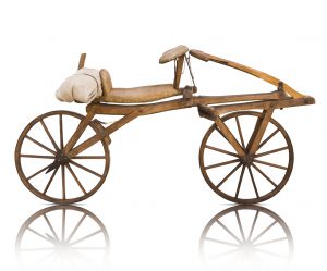 Draisinen var en tidig cykel som uppfanns av Karl Drais